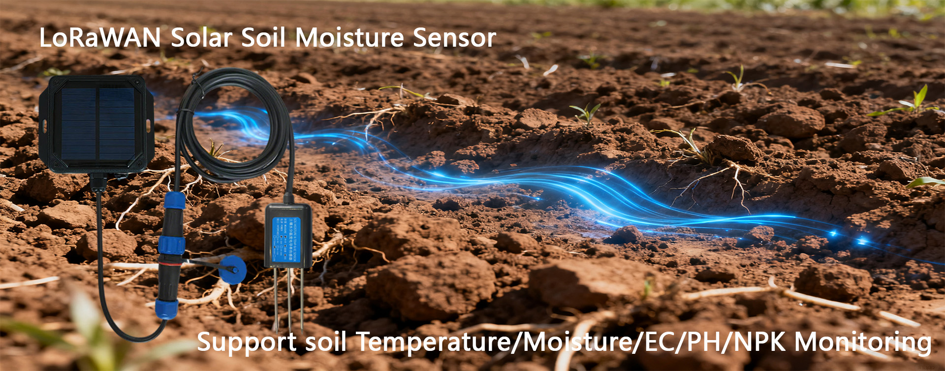 LoRaWAN Solar Soil Moisture Sensor